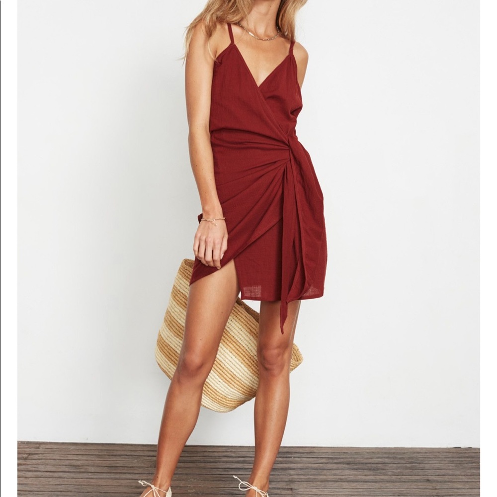 FAITHFULL THE BRAND KARA WRAP DRESS
